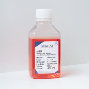 Photo of MEM w/ Hanks’ Salts Solution w/o L-Glutamine – L0465 - Biowest