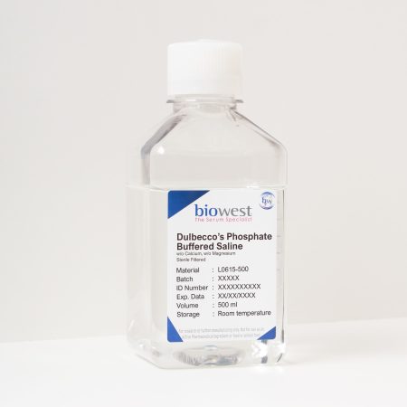 Photo of Dulbecco's phosphate buffered saline (dpbs) w/o calcium w/o magnesium - L0615 - Biowest