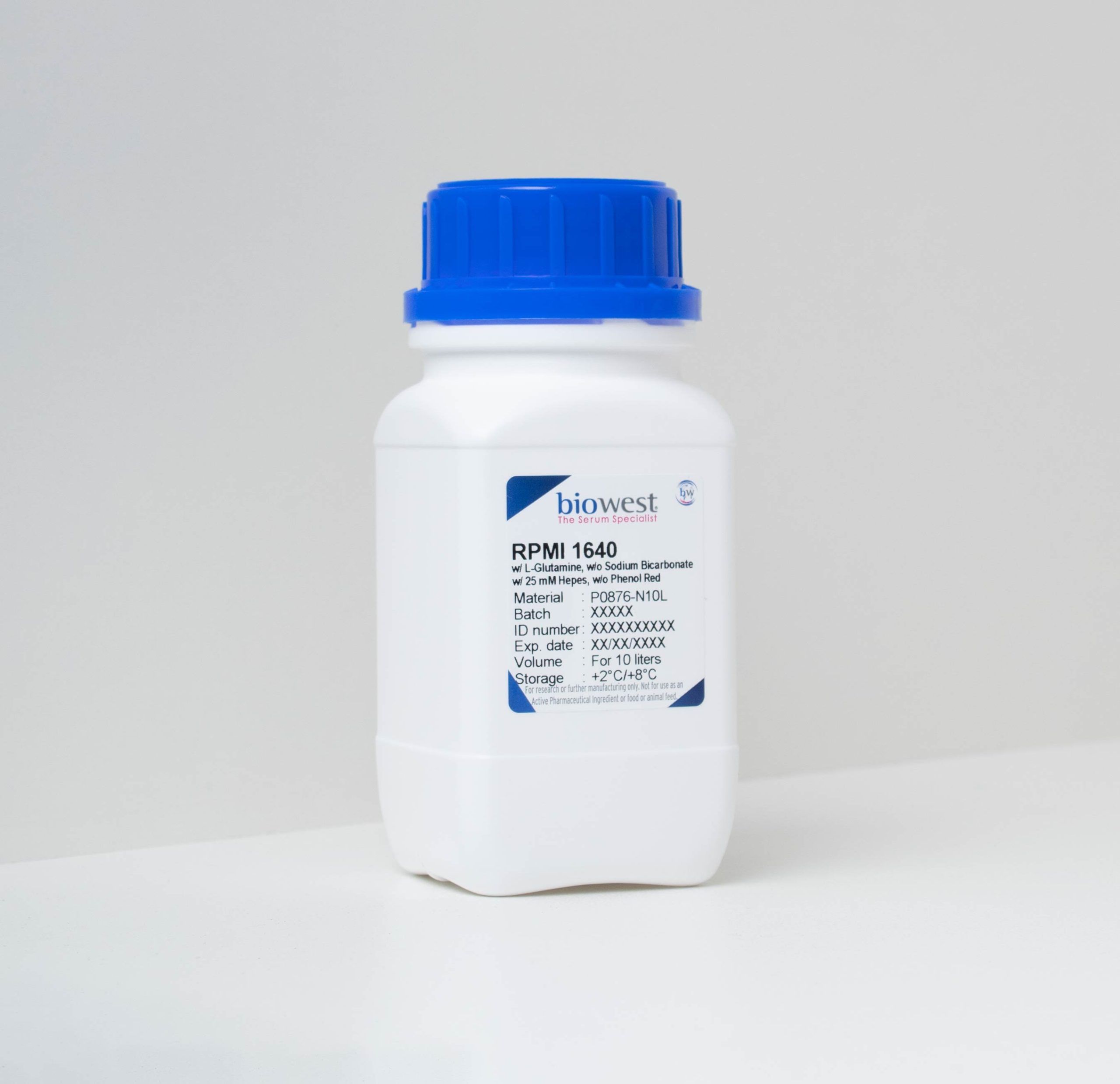 RPMI 1640 w/ LGlutamine w/o Sodium Bicarbonate w/ 25 mM Hepes w/o