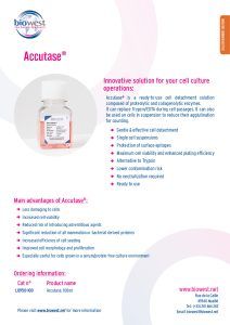 Flyer Accutase - Biowest