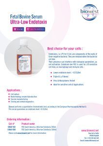 Flyer Ultra-Low Endotoxin - Biowest