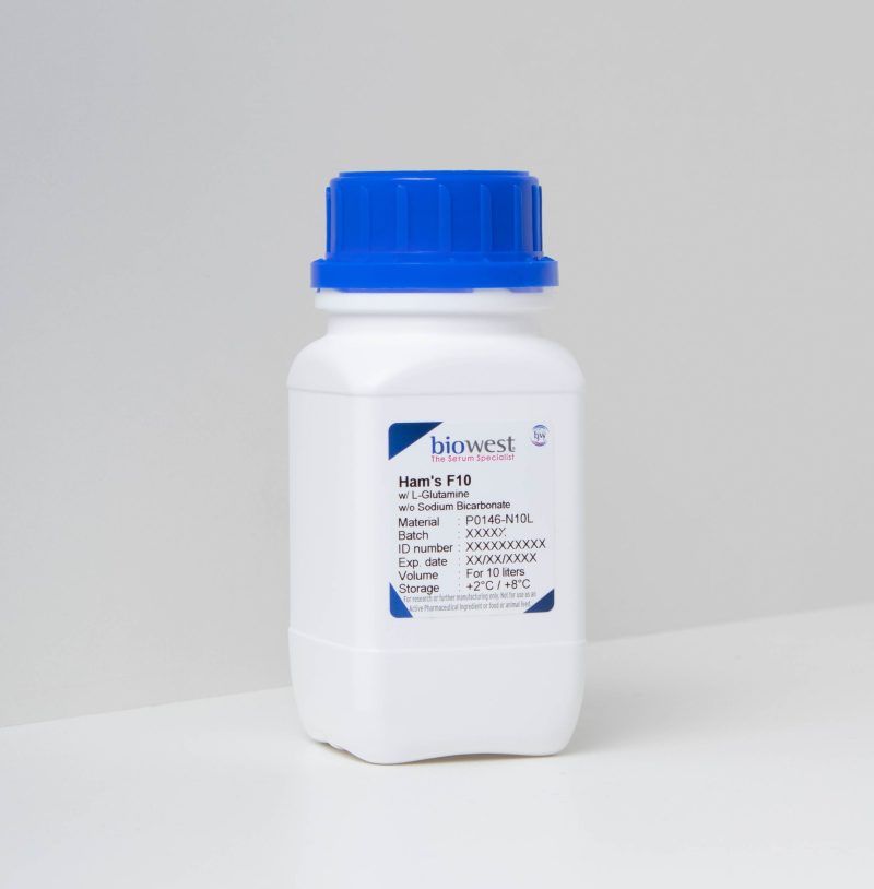 Ham's F10 w/ L-Glutamine w/o Sodium Bicarbonate