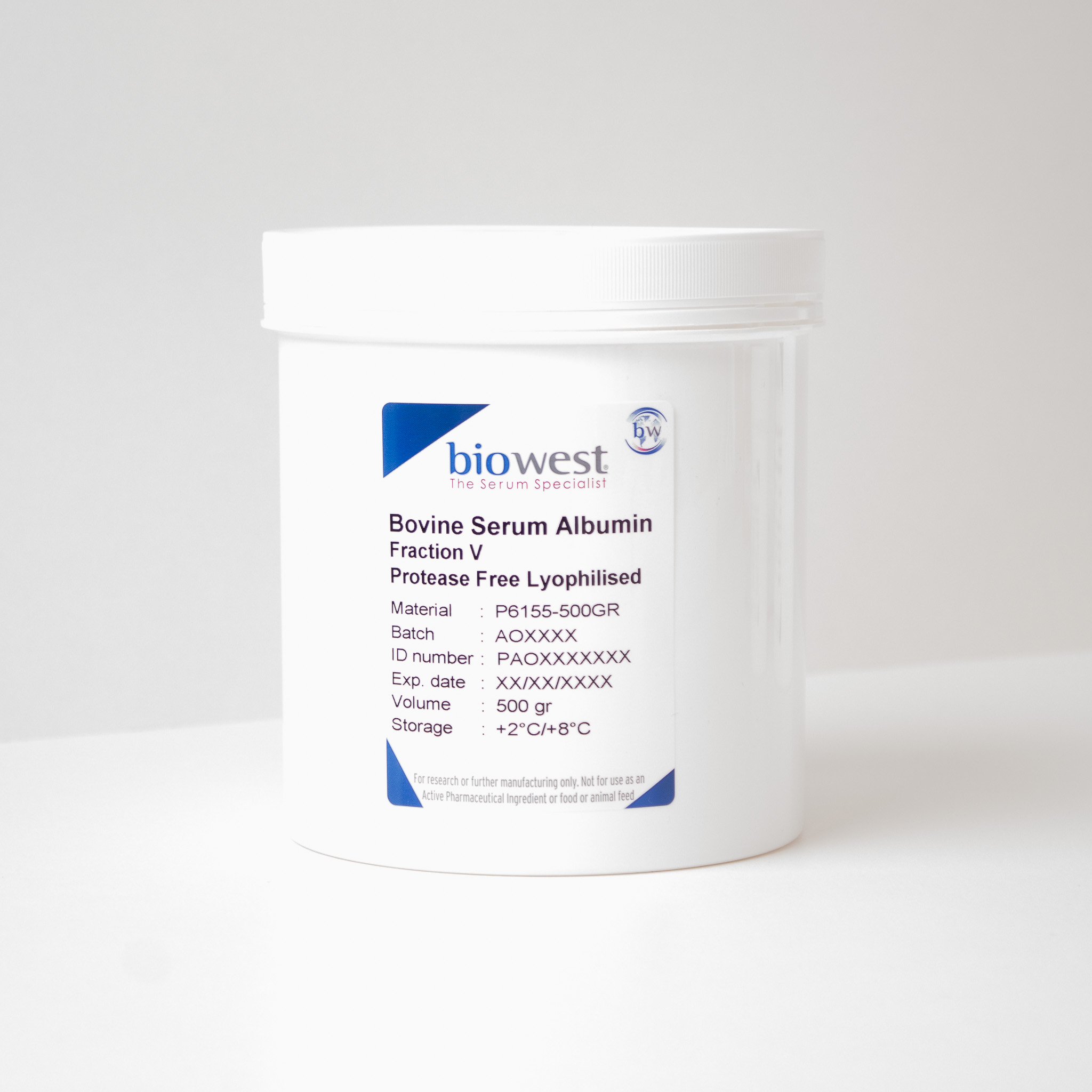Bovine Serum Albumin (BSA) Fraction V Protease Free Lyophilised