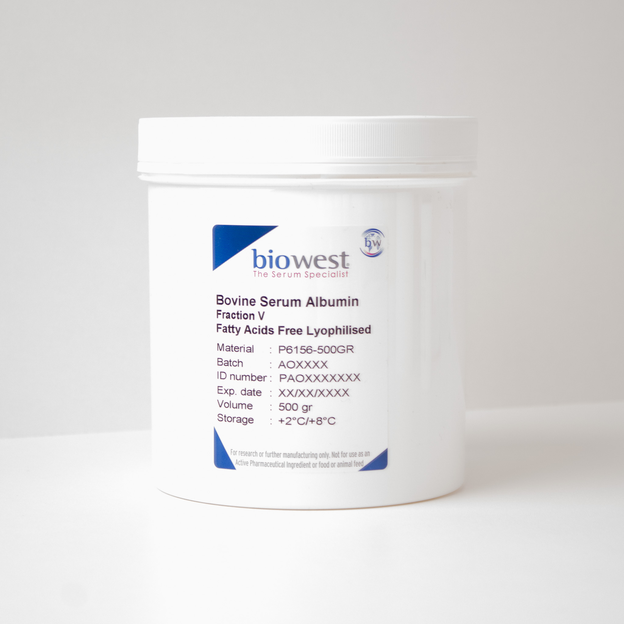 Bovine Serum Albumin (BSA) Fraction V Fatty Acids Free Lyophilised